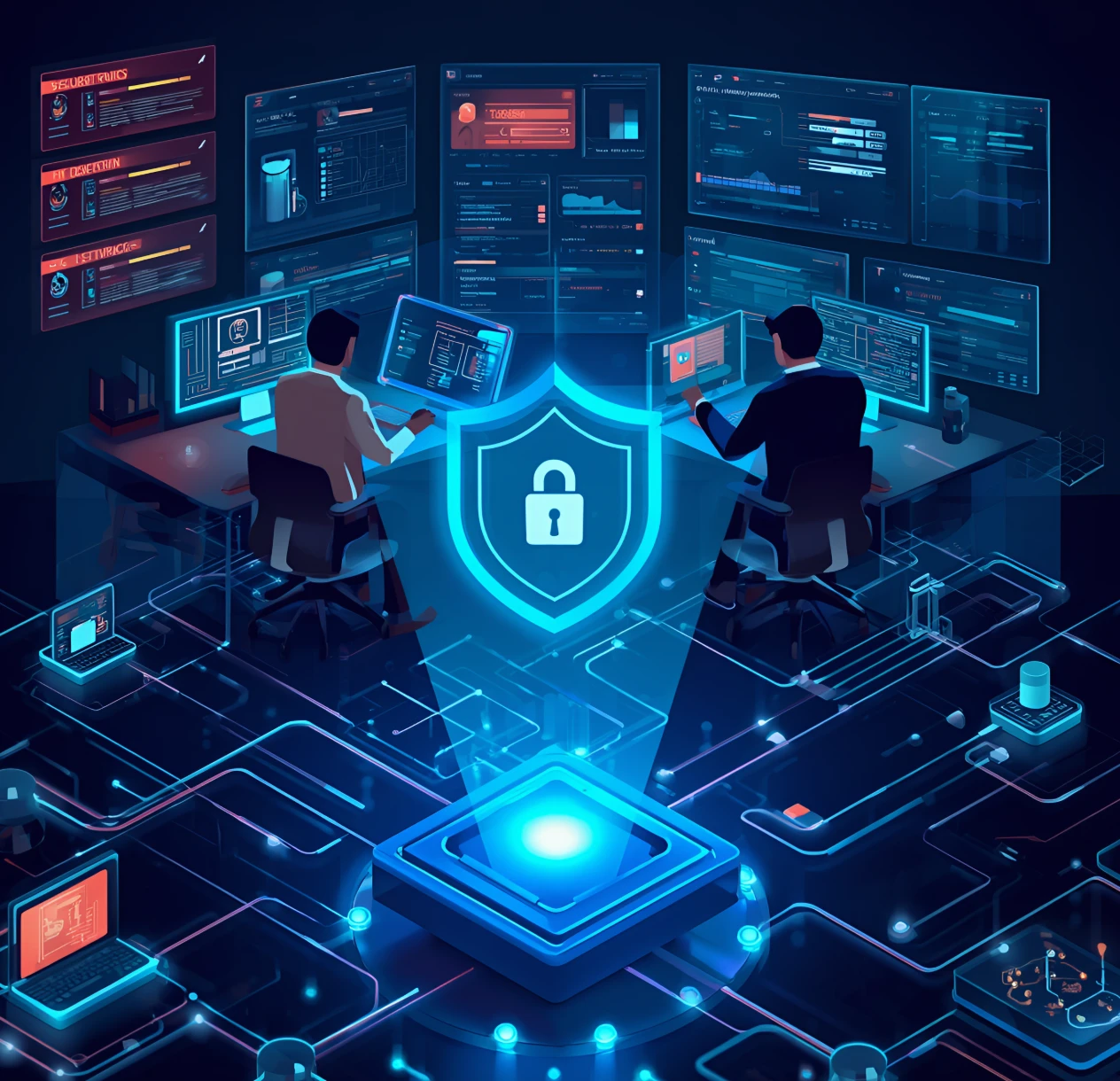 Cybersecurity monitoring detecting threats on a network